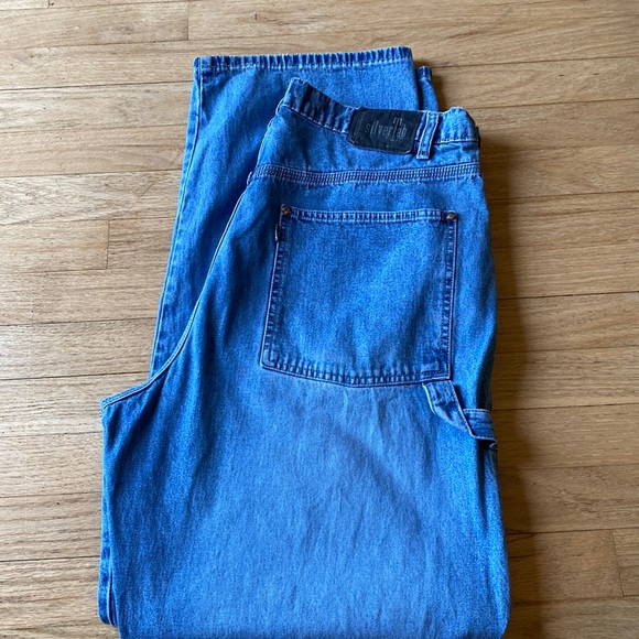 SILVER TAB Vintage 90s light blue Levi’s Carpenter Jeans 36X34 - Picture 2 of 16